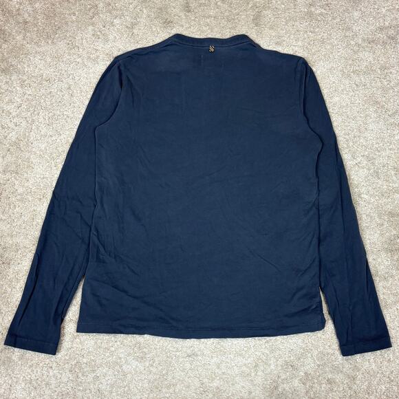 Billy Reid Henley Long Sleeve Shirt Men's Medium Minimalist Americana - Picture 4 of 11